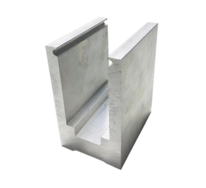 Floor Mount Aluminum Glass Channel Slim 26