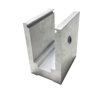 Wall Mount Aluminum Glass Channel Slim 27