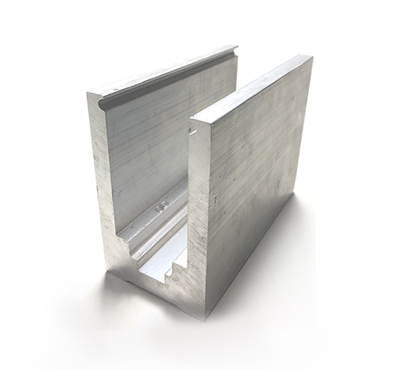 Floor Mount Aluminum Glass Channel Slim -LED